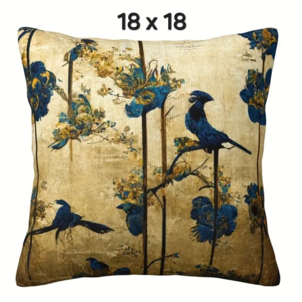 Chinoiserie pillow covers 18x18 1 Pc Left
